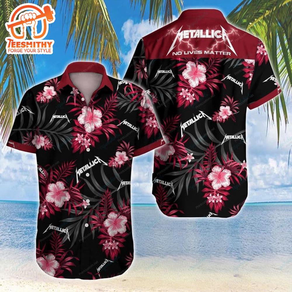 Metallica Tropical Thunder Short Sleeve Aloha Shirt