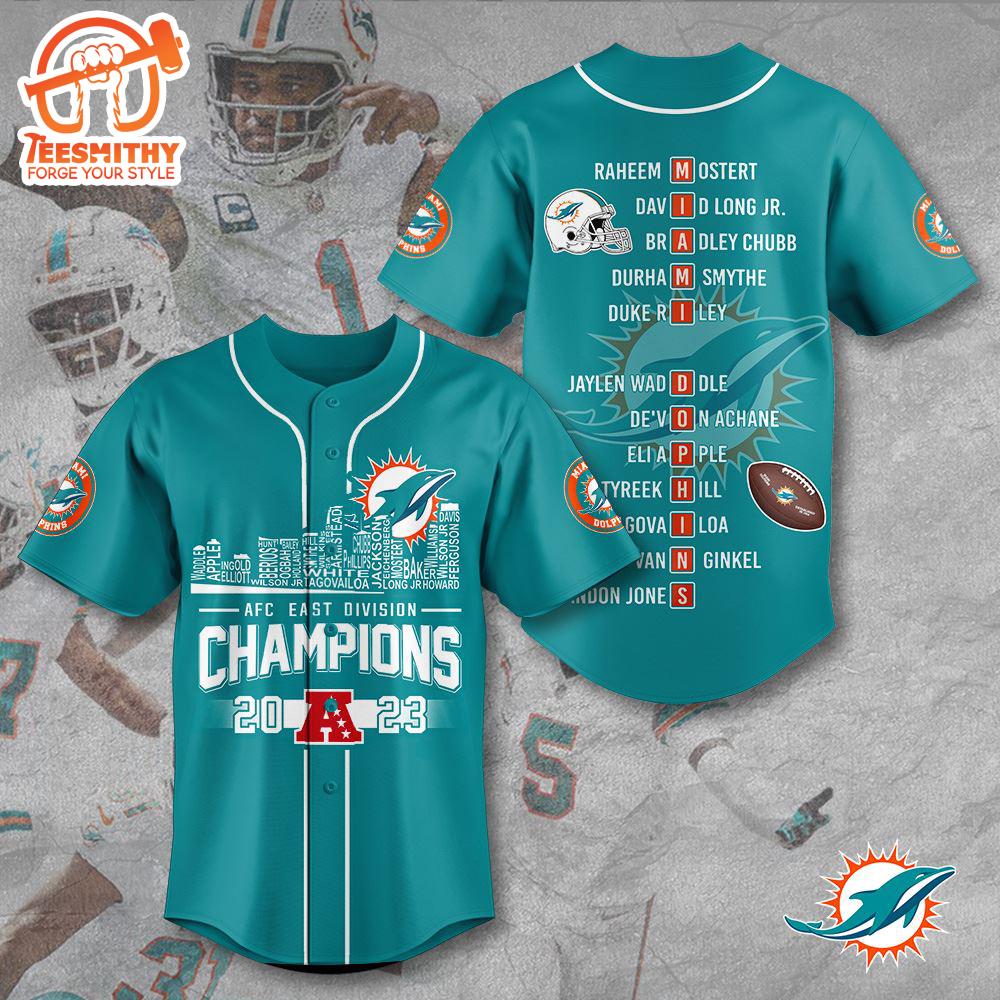 Miami Dolphins Baseball Jersey Gift For Fan