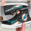 Miami Dolphins High Top Shoes Custom American Flag Sneakers