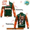 Miami Hurricanes Football Customized Baseball Jacket