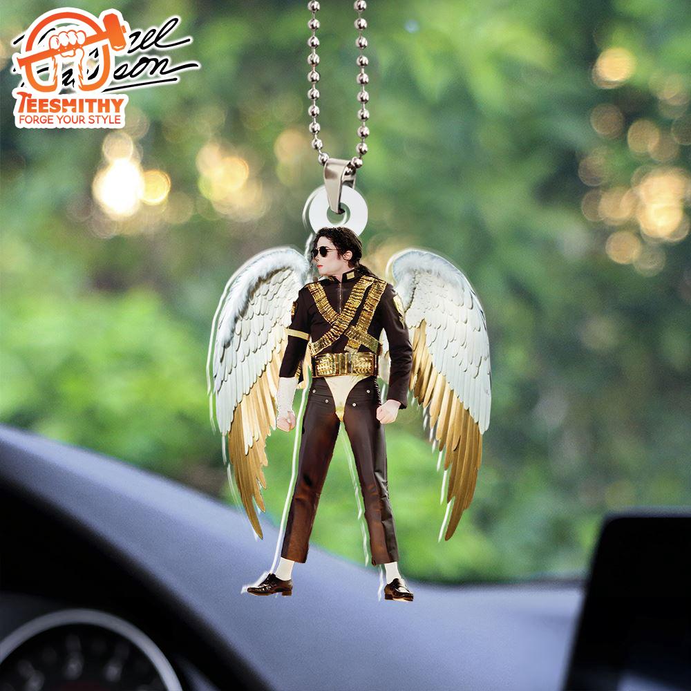 Michael Jackson Custom Shape 2-sided Acrylic Car Ornament Gift For Xmas