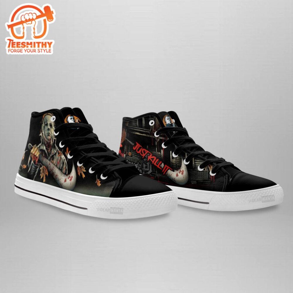 Michael Myers High Top Shoes Custom For Horror Fans