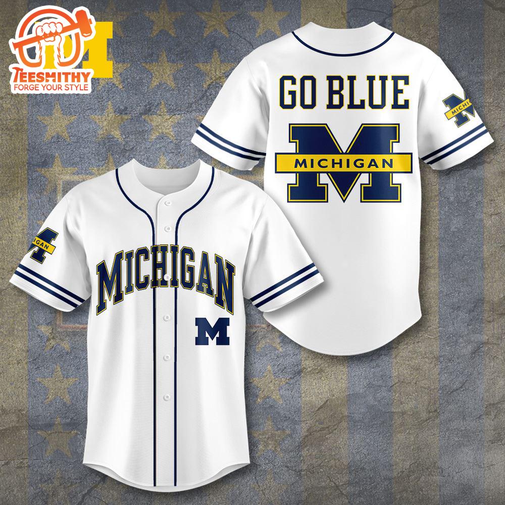 Michigan Wolverines Football Baseball Jersey Gift For Fan