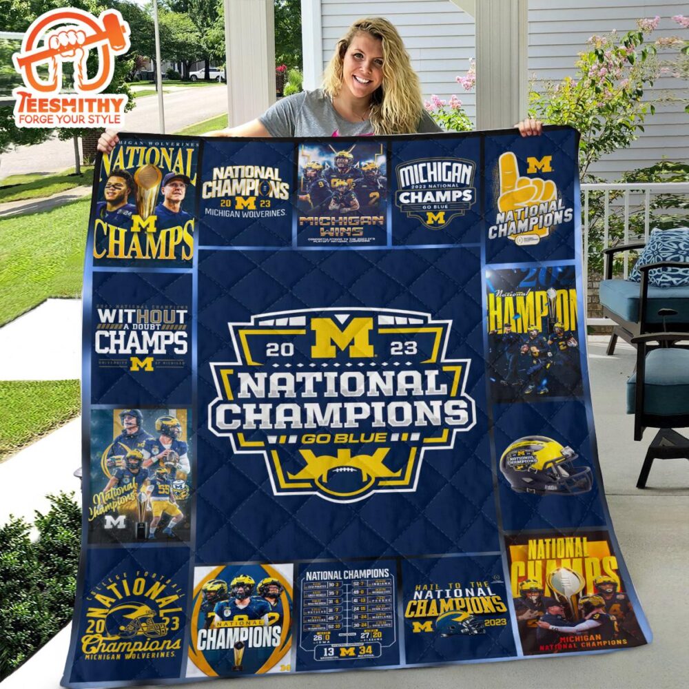 Michigan Wolverines Football Merry Christmas For Fan Blanket