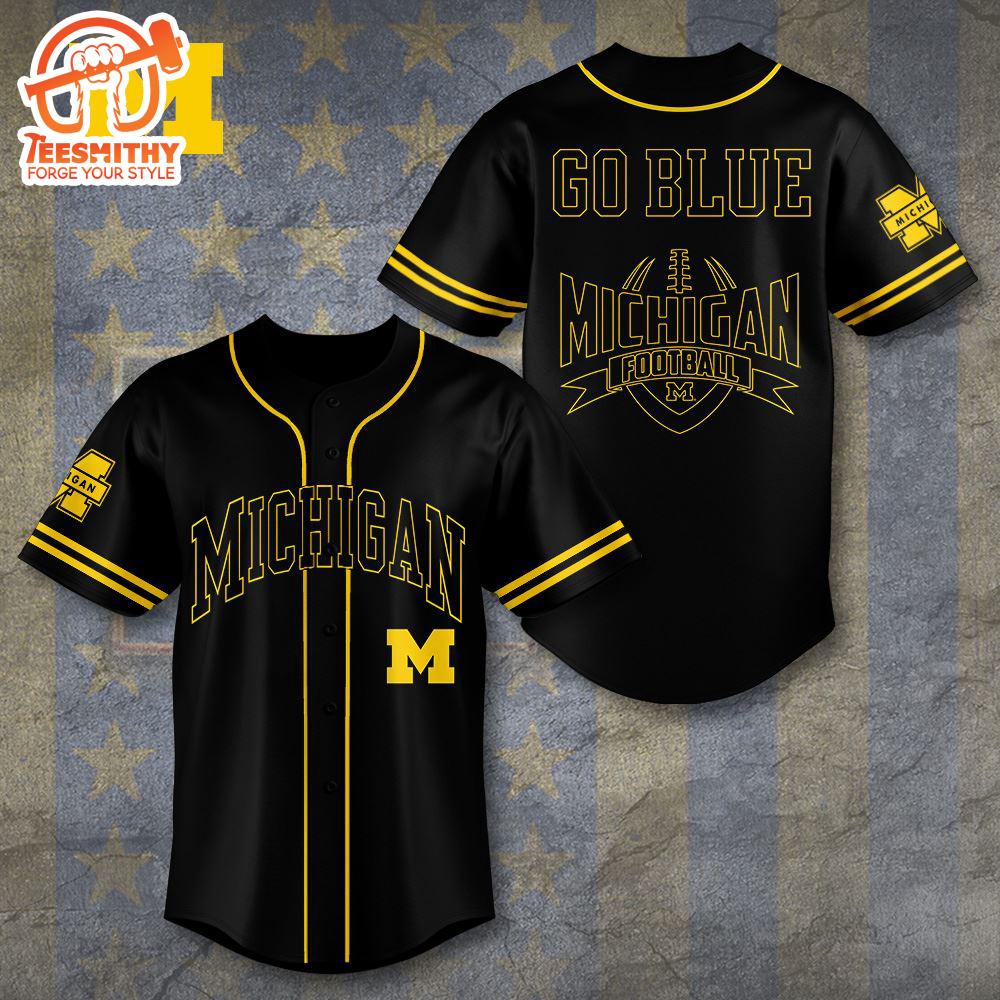 Michigan Wolverines Football Trendding For Fans Baseball Jersey Shirt, For Gift Fans Jersey