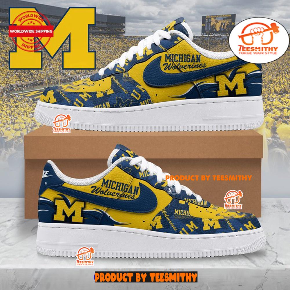 Michigan Wolverines Limited 2024 Edition Air Force 1 Shoes