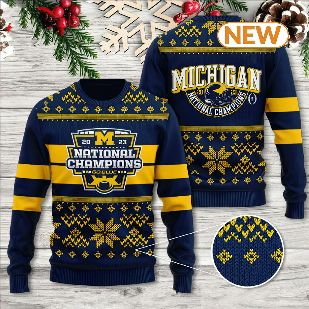 Michigan Wolverines Ugly Christmas Sweater Shirt, Sweatshirt