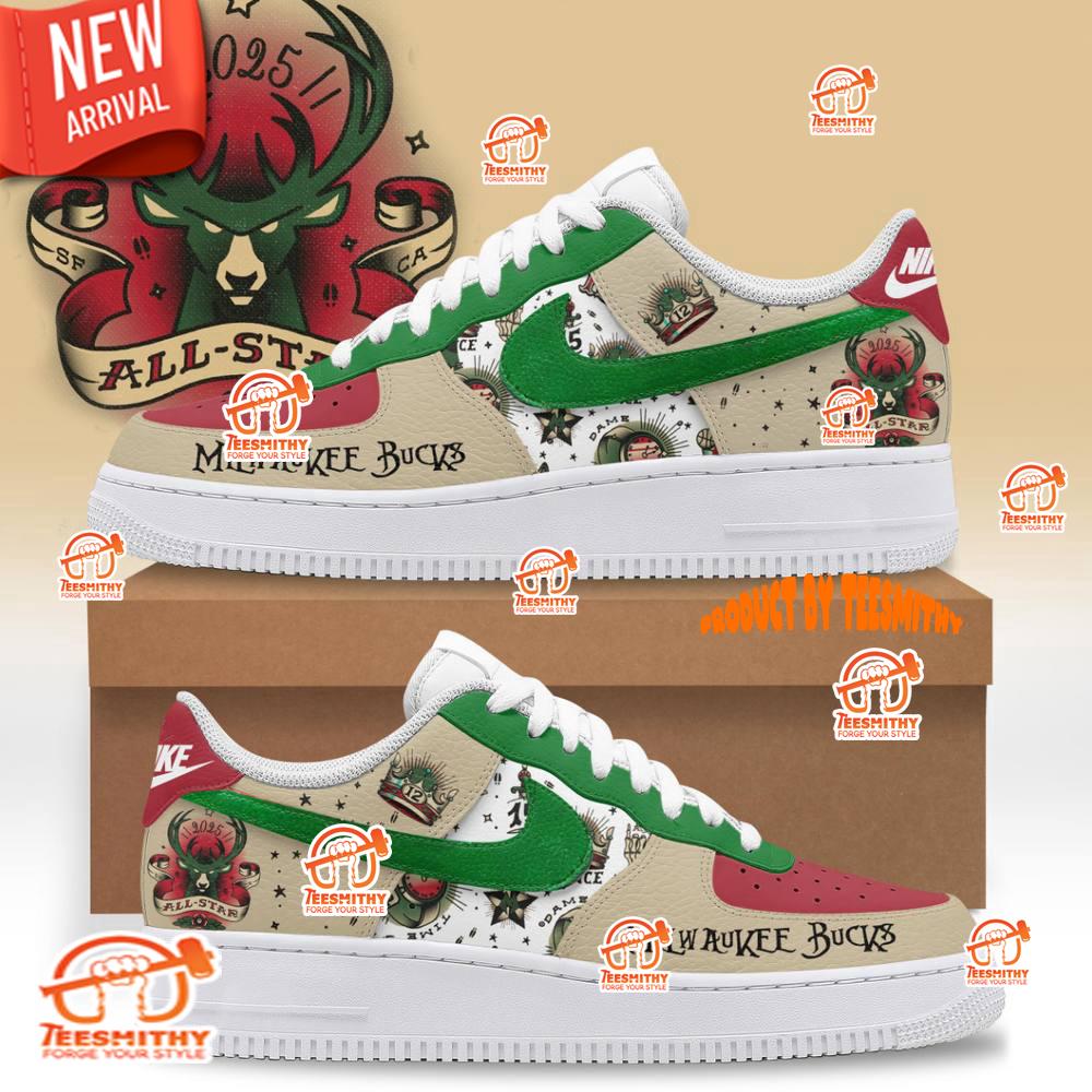 Milwaukee Bucks All-Stars 2025 Limited Edition Air Force 1 Shoes