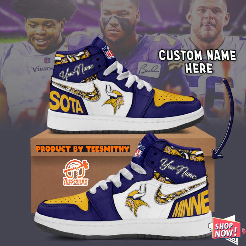 Minnesota Vikings Air Jordan 1 Shoes