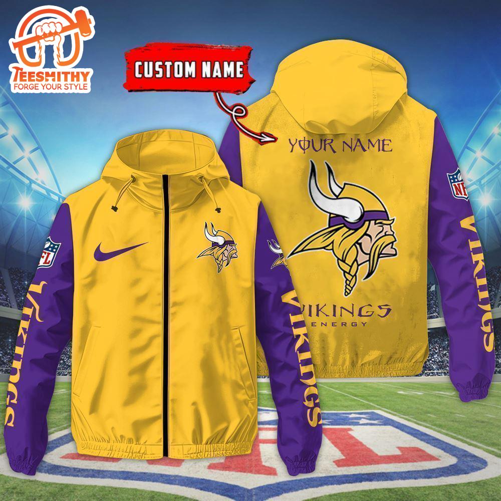 Minnesota Vikings Custom Name Outdoor Jacket