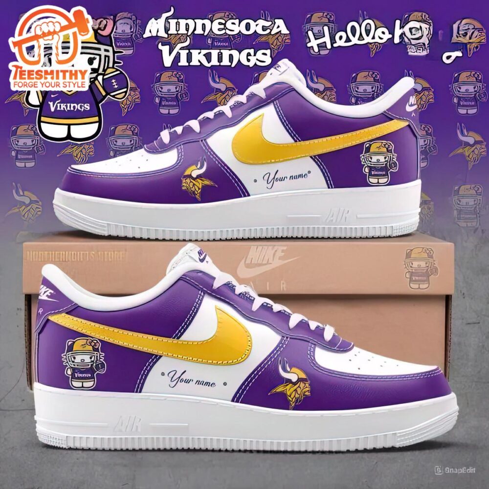 Minnesota Vikings X Hello Kitty Air Force 1