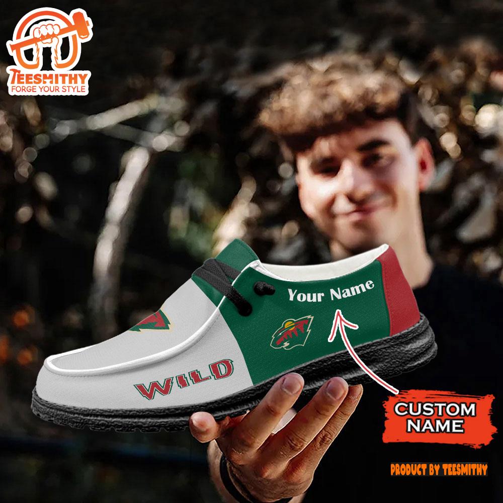 Minnesota Wild NHL Hey Dude Shoes Custom Name Perfect Gift