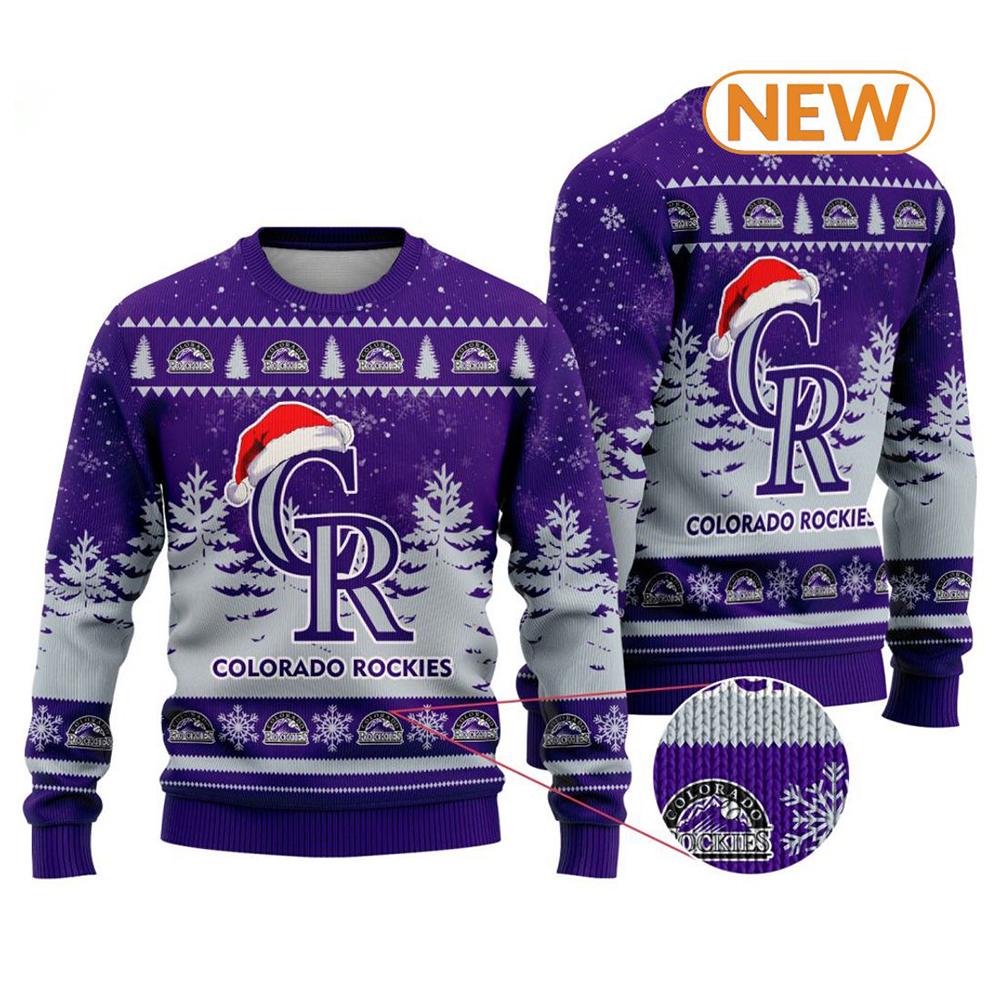 MLB Colorado Rockies 2024  Ugly Christmas Sweater Shirt, Sweatshirt