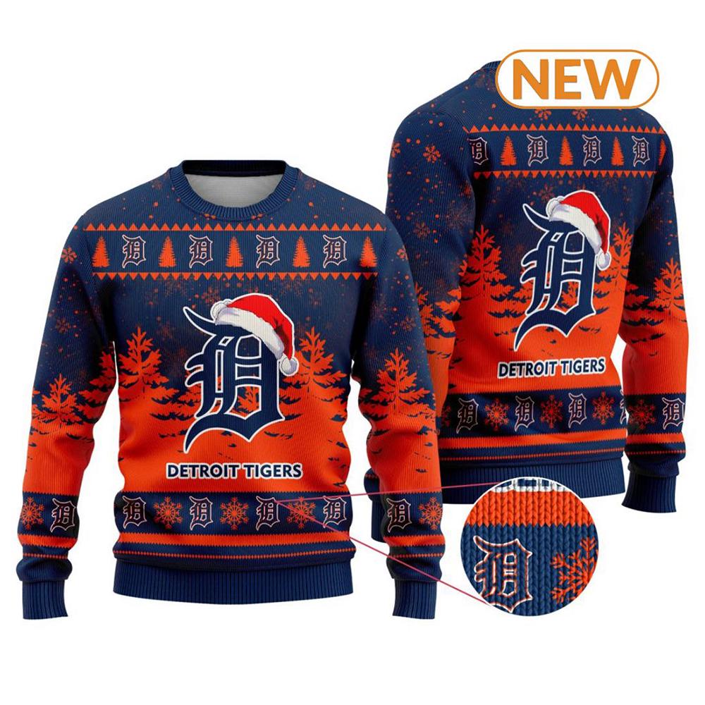 MLB Detroit Tigers 2024  Ugly Christmas Sweater Shirt, Sweatshirt