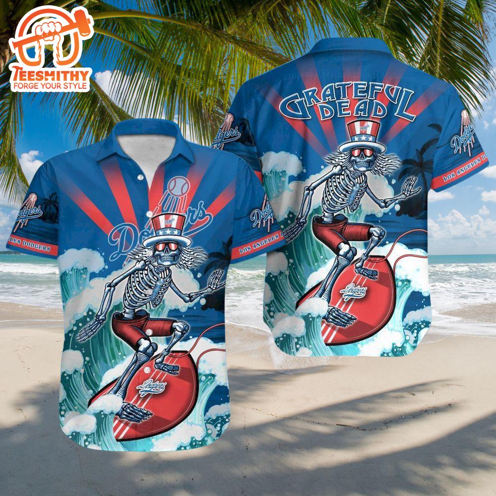 MLB Los Angeles Dodgers Grateful Dead Hawaiian Shirt