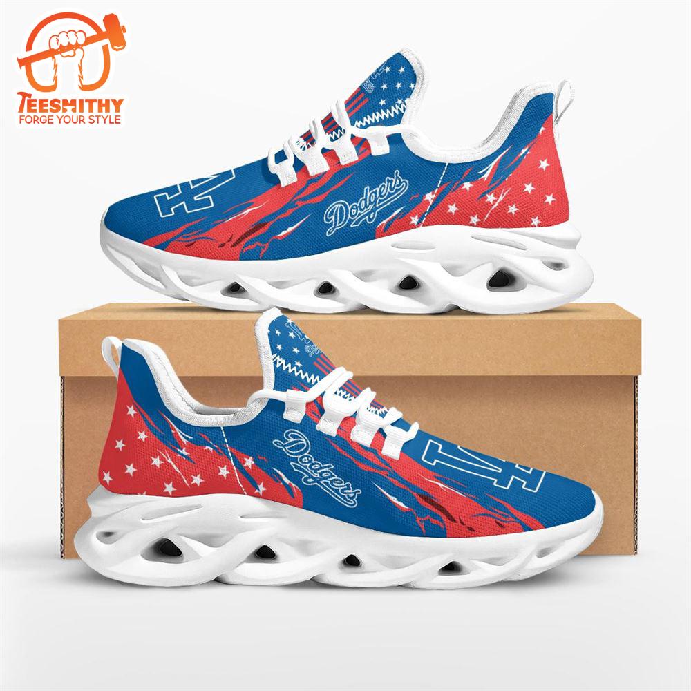 MLB Los Angeles Dodgers Stars and Stripes M Soul Shoes  Gift For Christmas