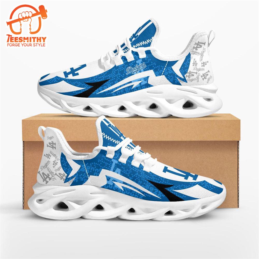 MLB Los Angeles Dodgers Symbol Geometric Pattern Max Soul Shoes  Gift For Christmas