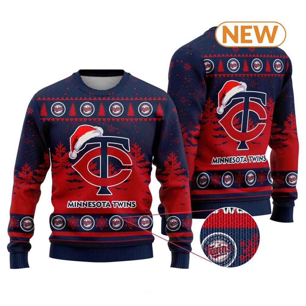 MLB Minnesota Twins 2024  Ugly Christmas Sweater Shirt, Sweatshirt