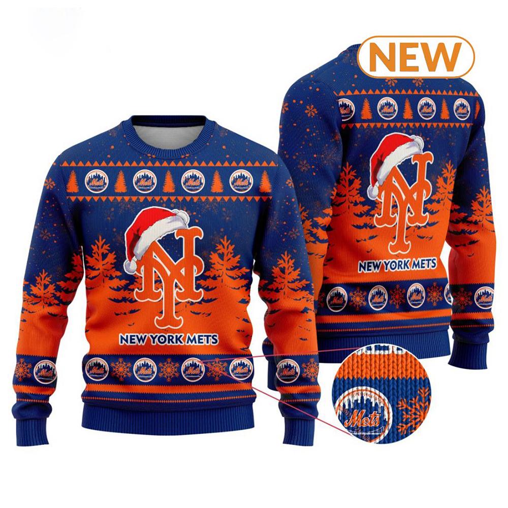 MLB New York Mets 2024  Ugly Christmas Sweater Shirt, Sweatshirt