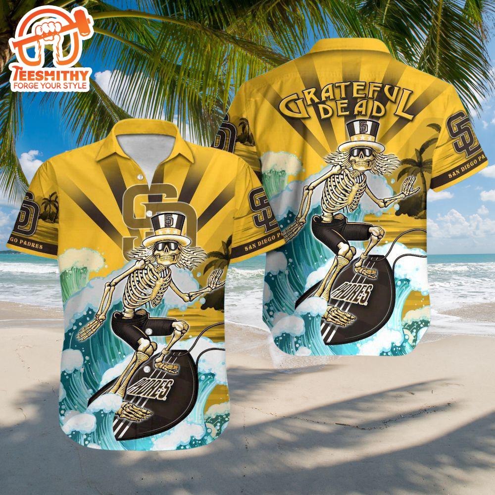 MLB San Diego Padres Grateful Dead Hawaiian Shirt