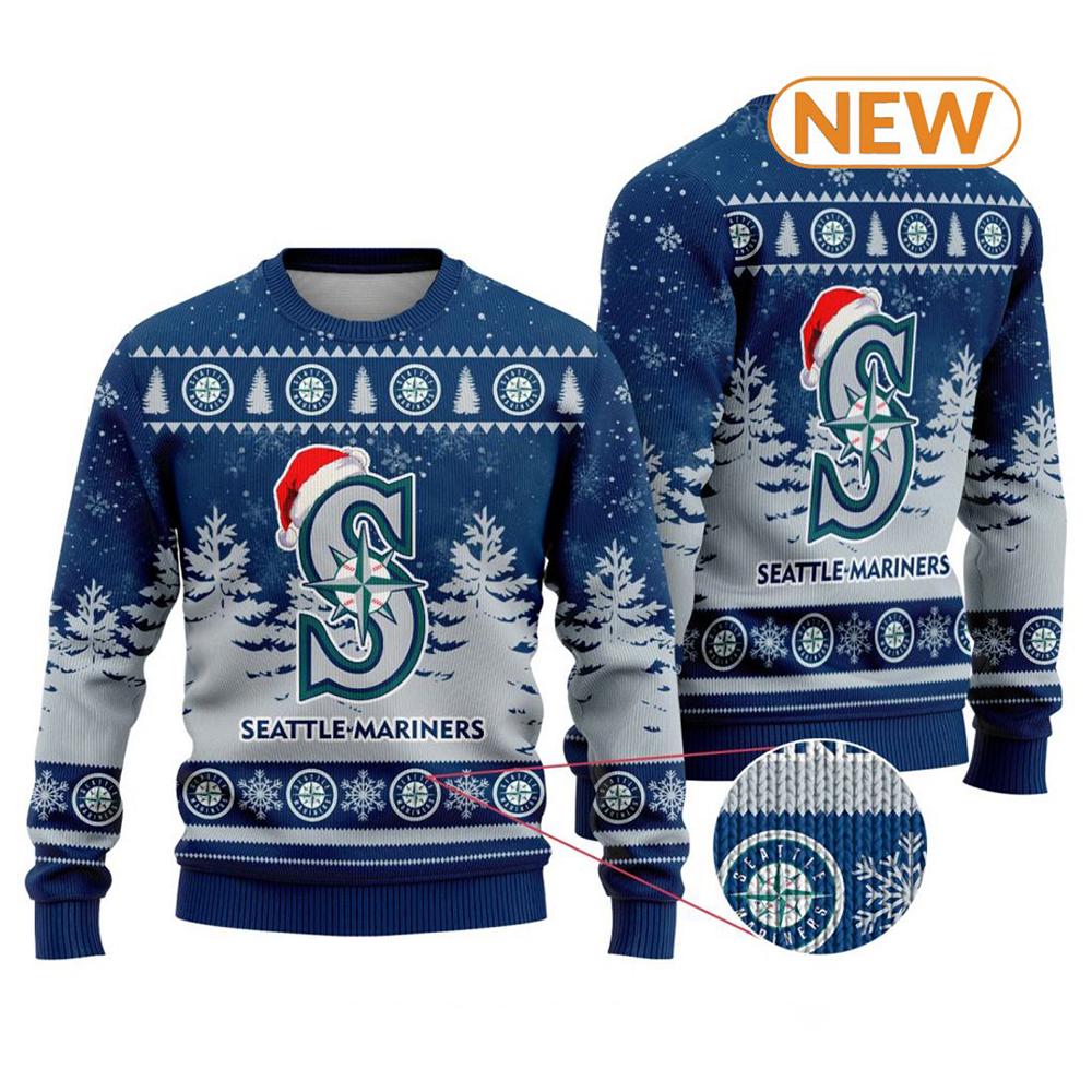 MLB Seattle Mariners 2024  Ugly Christmas Sweater Shirt, Sweatshirt