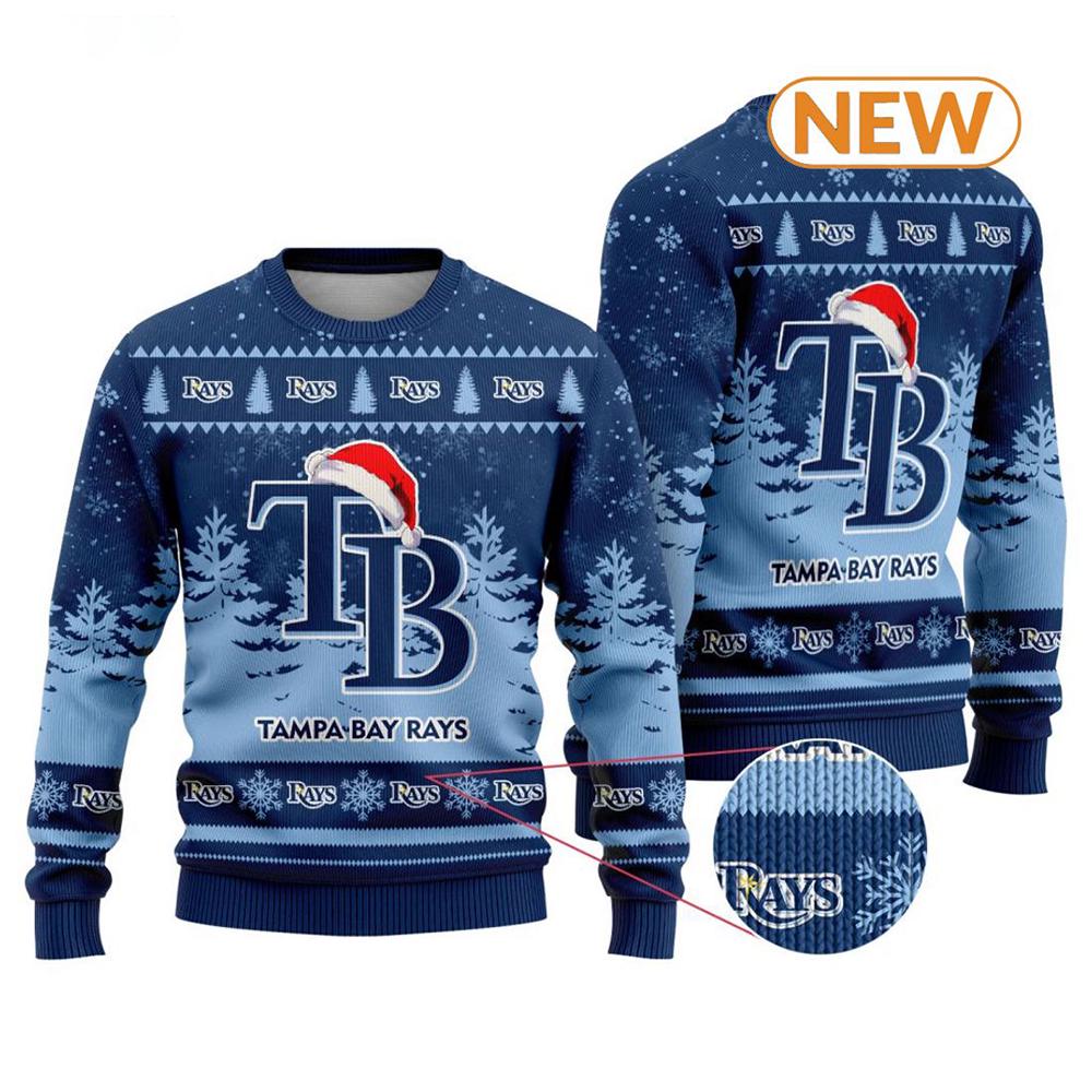 MLB Tampa Bay Rays 2024  Ugly Christmas Sweater Shirt, Sweatshirt