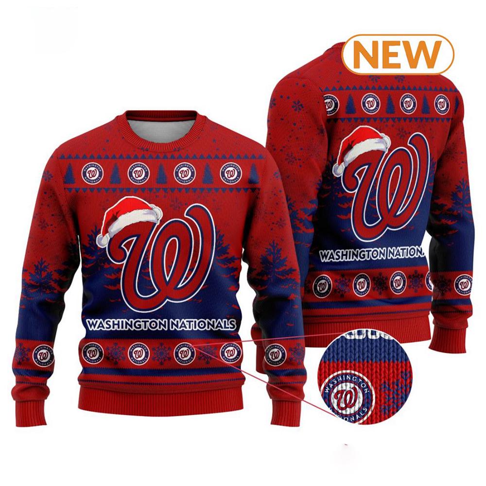 MLB Washington Nationals 2024  Ugly Christmas Sweater Shirt, Sweatshirt