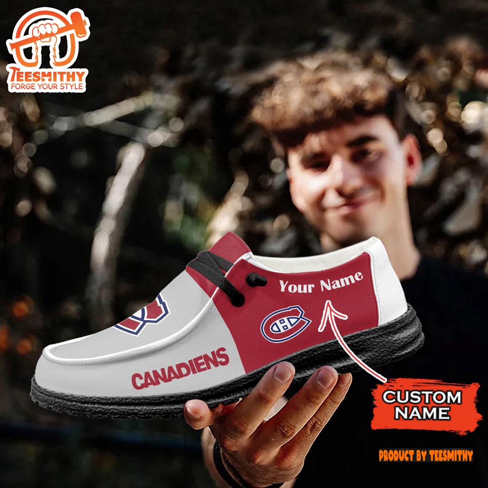 Montreal Canadiens NHL Hey Dude Shoes Custom Name Perfect Gift