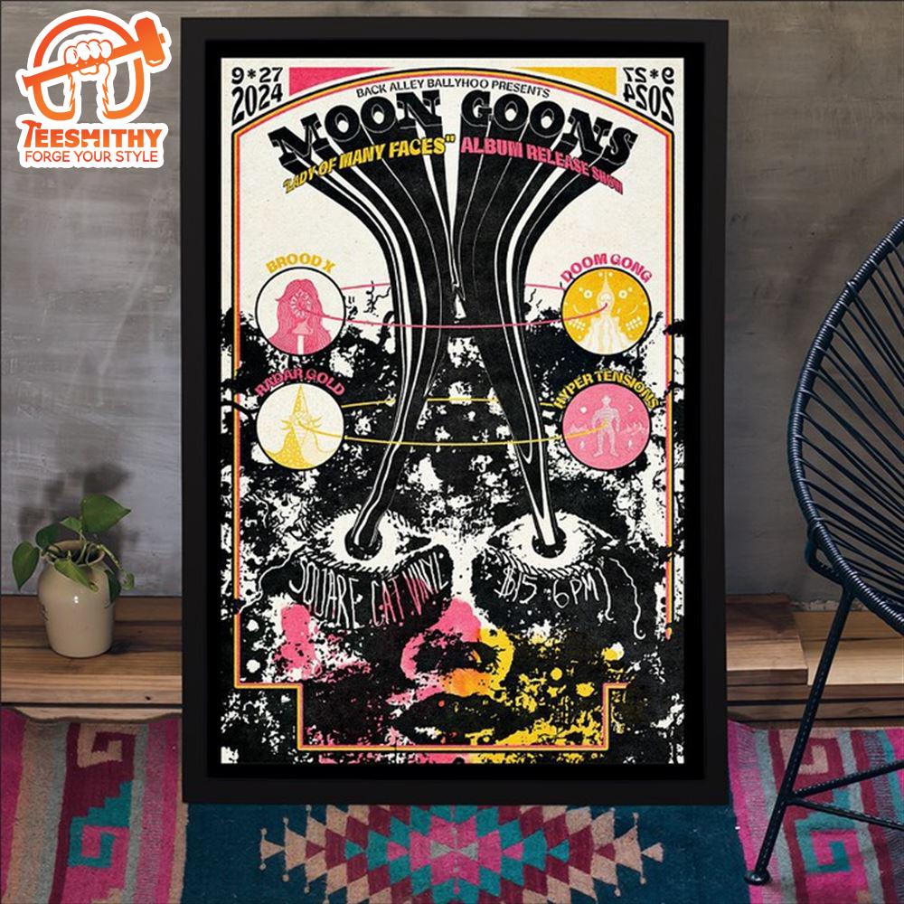 Moon Goons Sep 27 2024 Square Cat Vinyl in Indianapolis Poster Canvas