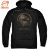 Mortal Kombat Hoodie – Metal Seal Game Logo 3D Print Black Pullover Drawstring Hoodie