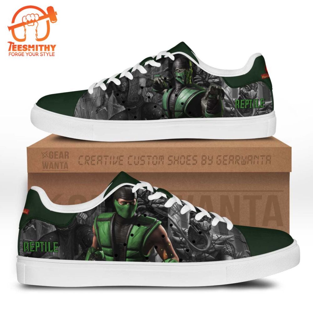 Mortal Kombat Reptile Stan Smith Shoes For Kid