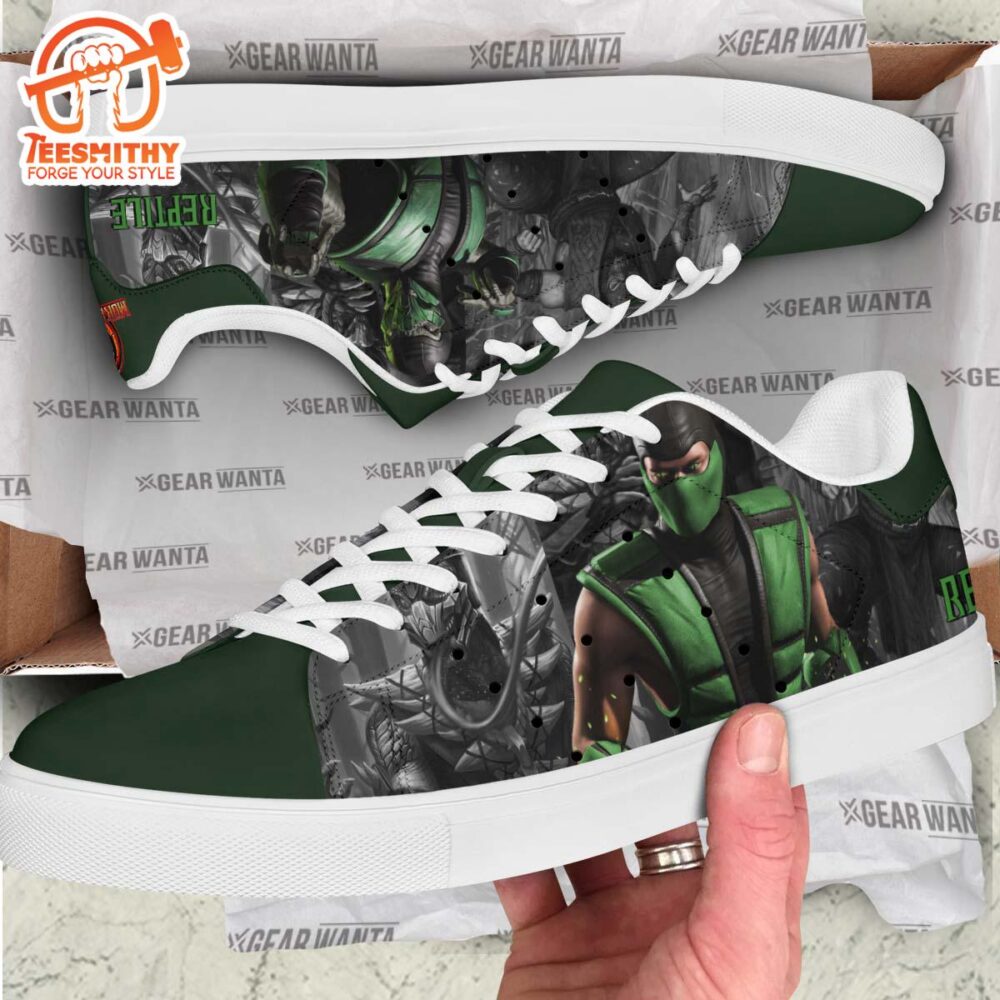 Mortal Kombat Reptile Stan Smith Shoes For Kid