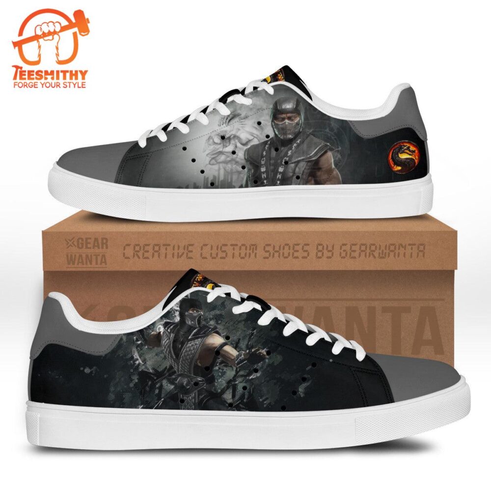 Mortal Kombat Smoke Stan Smith Shoes For Kid