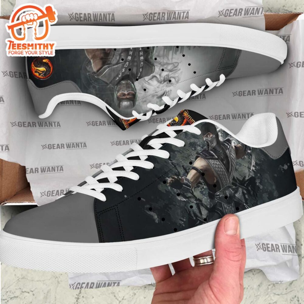 Mortal Kombat Smoke Stan Smith Shoes For Kid