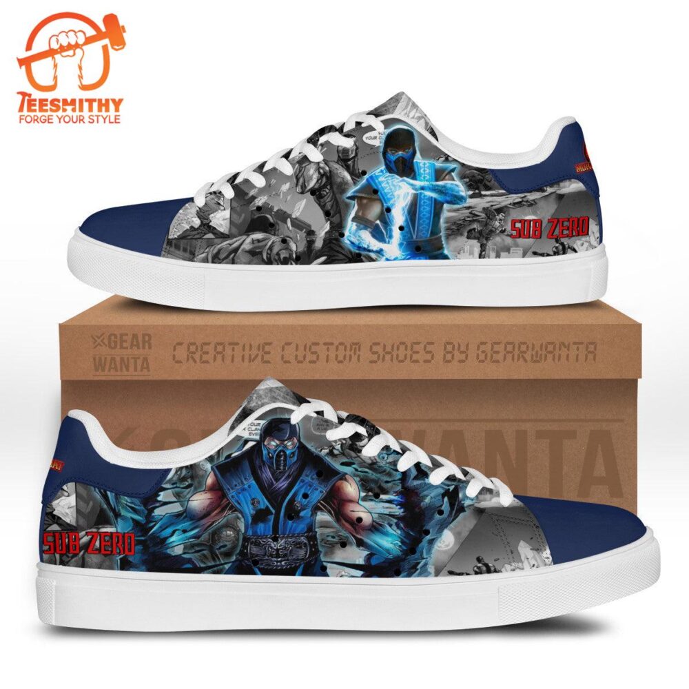 Mortal Kombat Sub-Zero Stan Smith Shoes For Kid