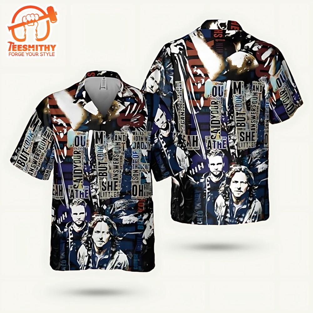 Motley Crue Band Vintage Style Short Sleeve Aloha Shirt