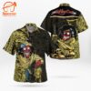 Motley Crue Skeleton Pirate Short Sleeve Aloha Shirt