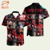 Motley Crue Wild Side Photo Collage Short Sleeve Aloha Shirt