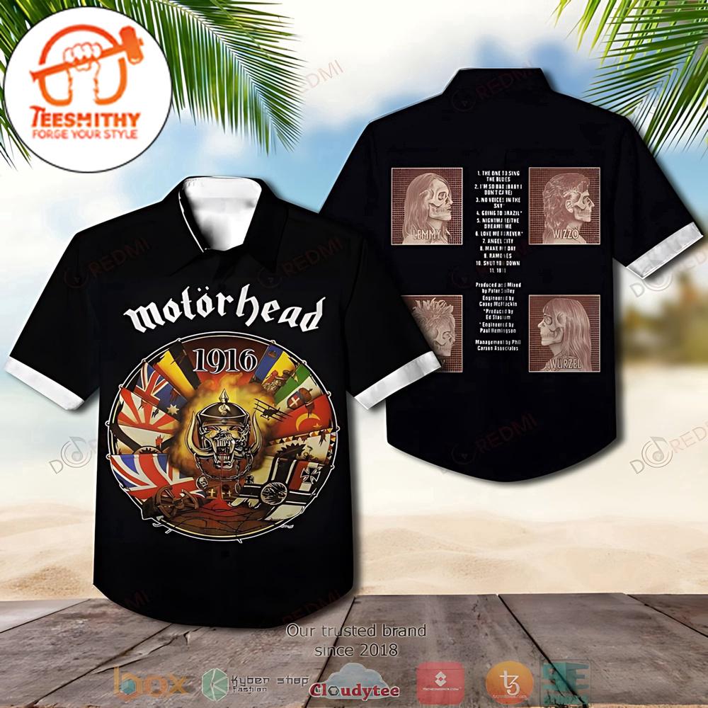 Motorhead 1916 Hawaiian Button Up Shirts