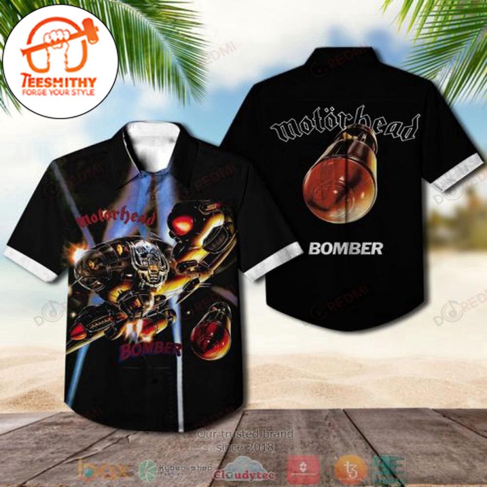 Motorhead Bomber Hawaiian Button Up Shirts