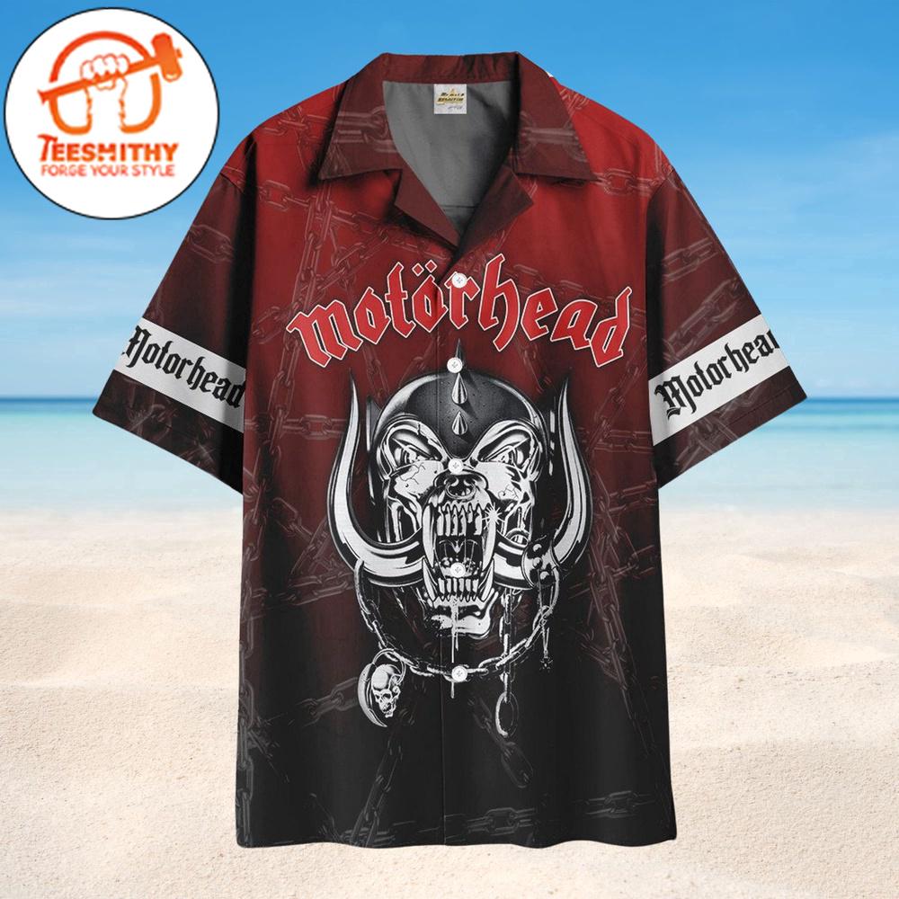 Motorhead Chains Of Doom Hawaiian Button Up Shirts