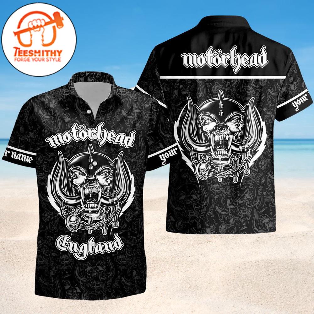 Motorhead England War Pig Classic Hawaiian Button Up Shirts