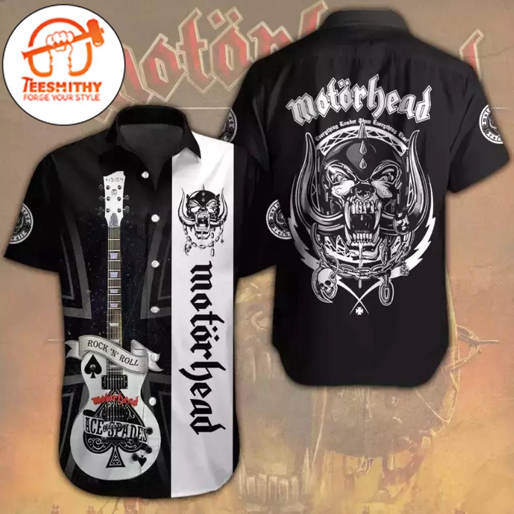 Motorhead Guitar Hawaiian Button Up Shirts