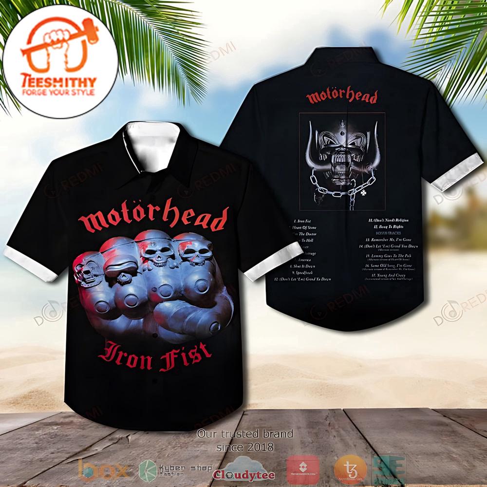 Motorhead Iron Fist Hawaiian Button Up Shirts