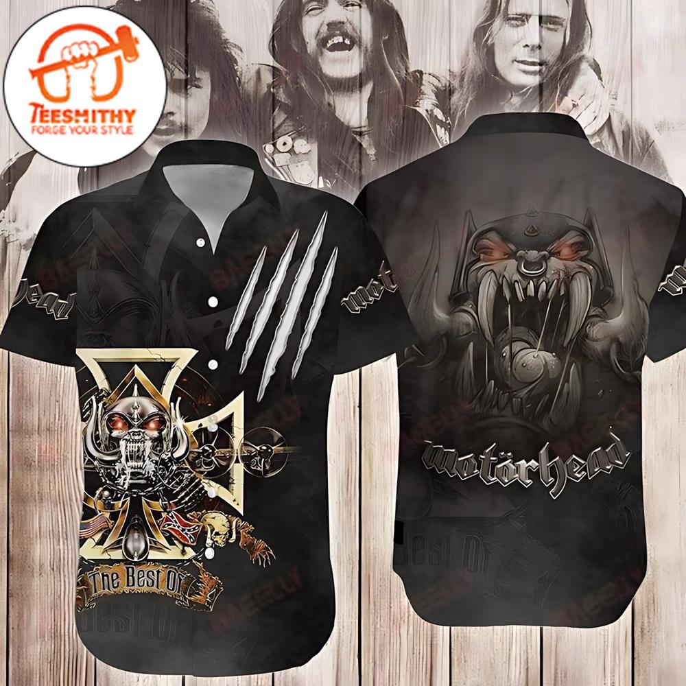 Motorhead Rock Band Best Of Hawaiian Button Up Shirts