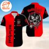 Motorhead War Pig Classic Red & Black Hawaiian Button Up Shirts