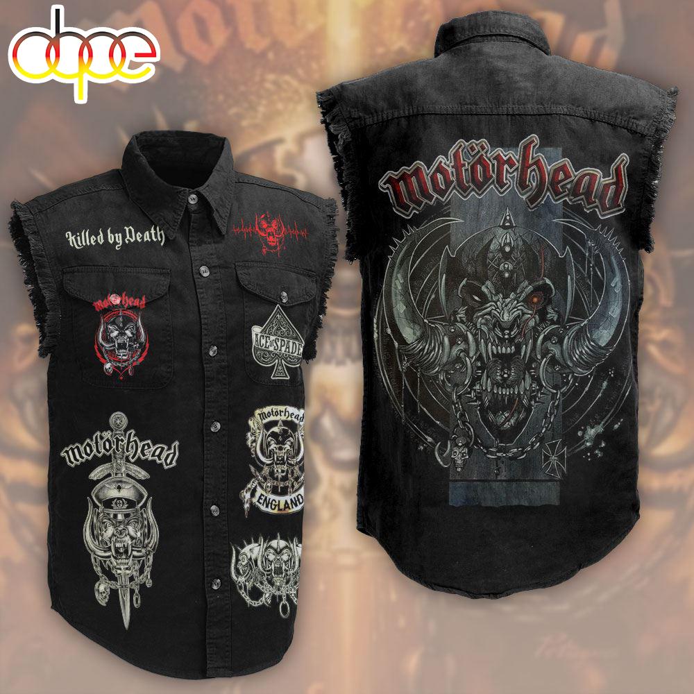 Mot?rhead Band x Lemmy Kilmister 3D Sleeveless Denim Shirt For Men And Women