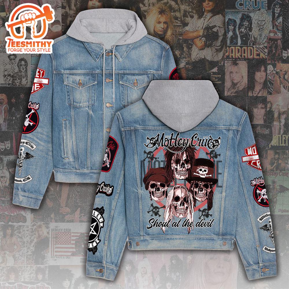 Mötley Crüe Women’s Gift Christmas Denim Hood Jacket For Fans