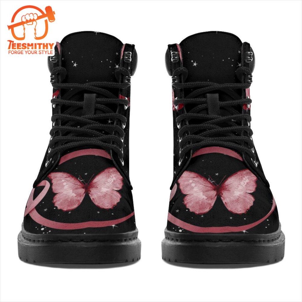 Multiple Myeloma Cancer Awareness Boots Ribbon Butterfly Shoes