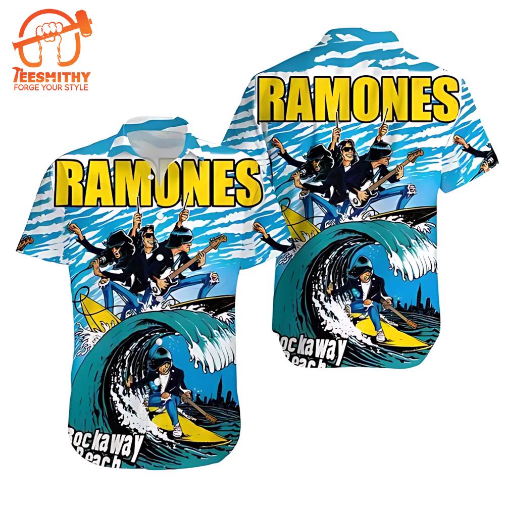 Music Rock Band The Ramones 3D Print Hawaiian Shirt